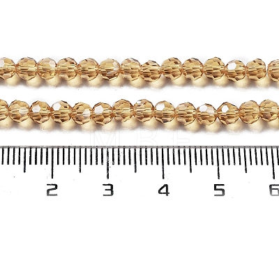 Electroplate Transparent Glass Beads Strands EGLA-A035-T4mm-A17-1