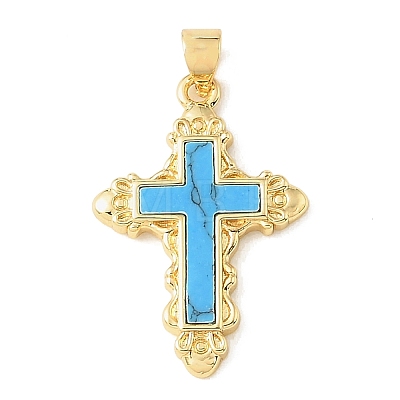 Dyed Synthetic Turquoise Pendants GG-CBA6938-15G-02-1