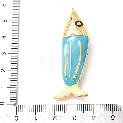 Brass with Enamel Big Pendants KK-CBA2F11-05G-02-1