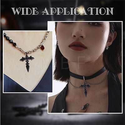 30Pcs Gothic Style Alloy Pendents FIND-SC0004-02-1