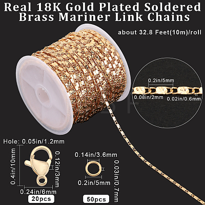 DIY Chain Bracelet Necklace Making Kit CHC-BBC0001-03-1