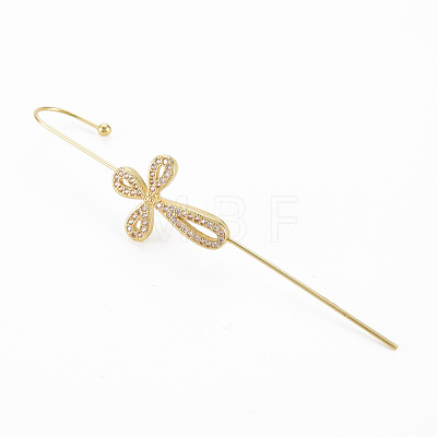 Bowknot Stud Earring EJEW-N099-016-NF-1