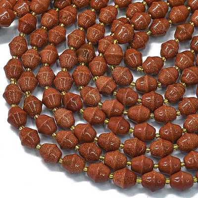 Synthetic Goldstone Beads Strands G-K389-D06-01-1