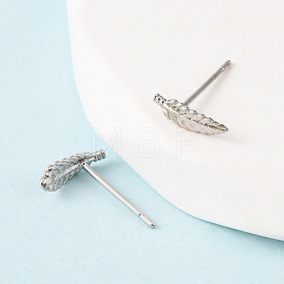 Brass Stud Earrings EJEW-L278-08P-1