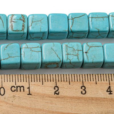 Dyed Synthetic Turquoise Beads Strands G-G075-B02-02-1