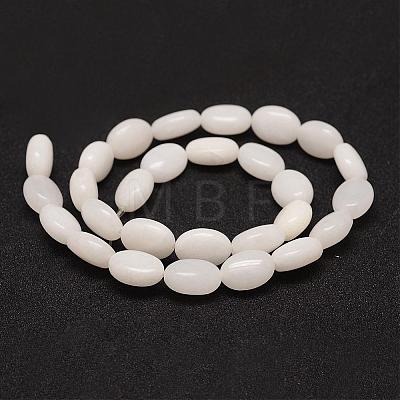 Natural White Jade Bead Strands G-K153-E01-1
