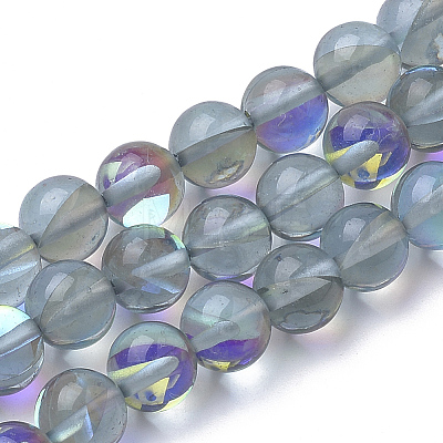 Synthetic Moonstone Beads Strands G-S283-03-10mm-1