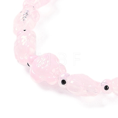 Transparent Glass Enamel Beads Strands GLAA-B021-06G-1