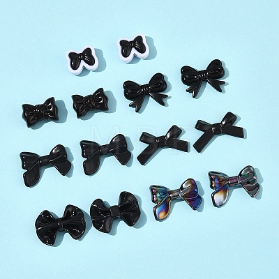 70Pcs 7 Styles Opaque Acrylic Beads MACR-FS0002-12-1