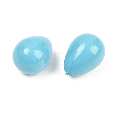 Electroplate Opaque Glass Beads GLAA-A044-02E-1