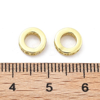 Brass Micro Pave Cubic Zirconia Spacer Beads KK-Q006-64G-01-1