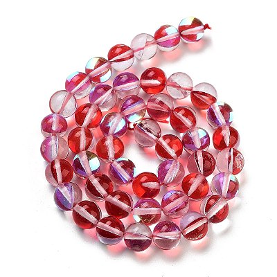 Transparent Glass Beads GLAA-B022-8mm-04-1