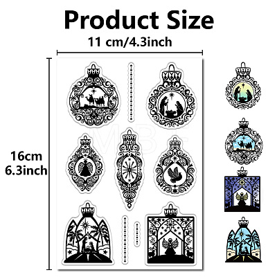 Custom PVC Plastic Clear Stamps DIY-WH0439-0442-1