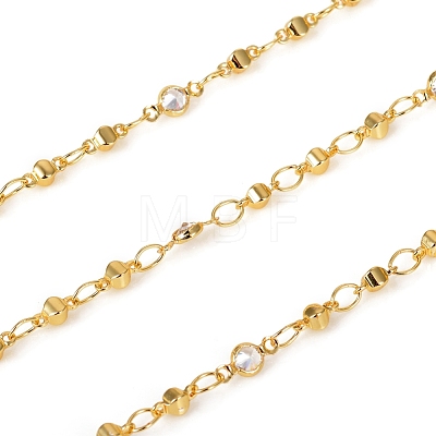 Brass Handmade Beaded Chains CHC-I033-07G-1
