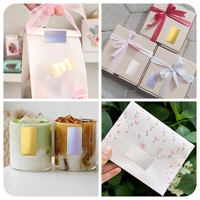 3 Rolls 3 Styles Vinyl Plastic Printable Holographic Stickers OFST-TA0001-10E-1