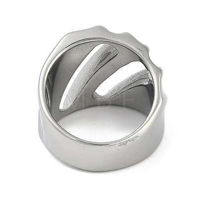 304 Stainless Steel Finger Rings RJEW-D083-11P-1