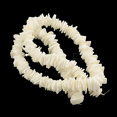 Chips Natural Dyed Seashell Beads Strands X-SSHEL-Q295-22A-1