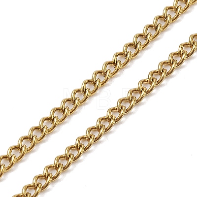 3Pcs 3 Colors Adjustable 304 Stainless Steel Curb Chains Necklaces Making AJEW-JB01215-1