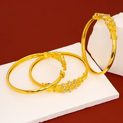 Zinc Alloy & Rhinestone Bangles for Women FS-WG30B20-01-1