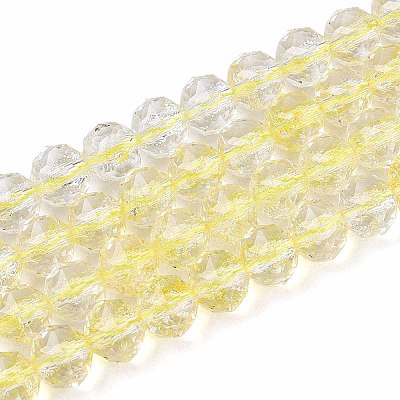 Crackle Transparent Glass Beads Strands X1-GLAA-N063-8mm-08-1