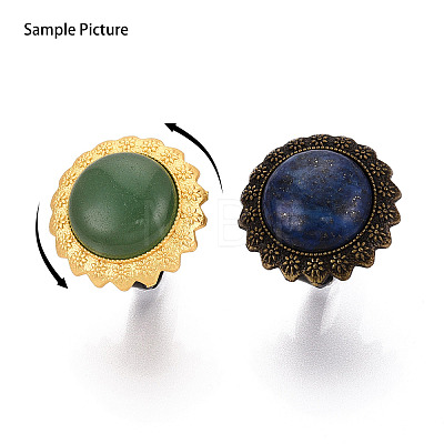Adjustable Alloy & Iron Bezel Cup Ring Base with Rotatable Tray MAK-T012-13AB-1