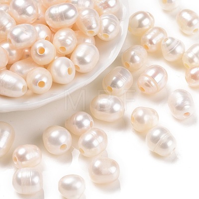 Grade B Natural Cultured Freshwater Pearl Beads X-PEAR-ZX002-1