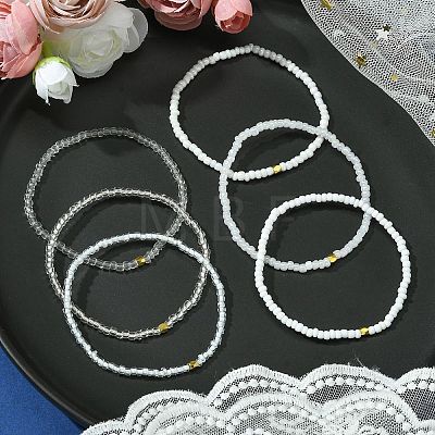 Glass Seed Beaded Stretch Bracelet Sets BJEW-MZ00101-02-1