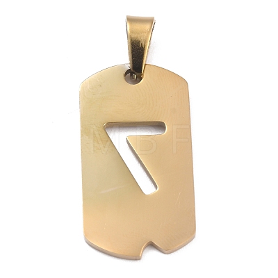 Ion Plating(IP) 304 Stainless Steel Pendants STAS-O127-D07-1