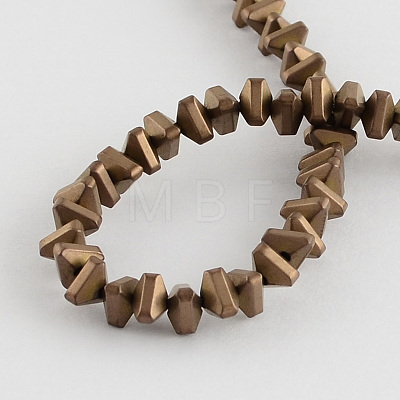 Electroplate Non-magnetic Synthetic Hematite Beads Strands G-R208-01-1