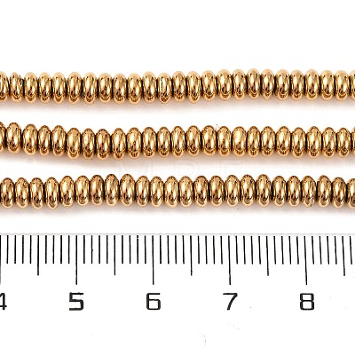 Electroplated Synthetic Non-magnetic Hematite Beads Strands X-G-H027-D01-01-1