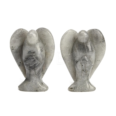 Natural Labradorite Carved Angel Figurines G-O200-03J-11-1
