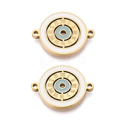 304 Stainless Steel Enamel Connector Charms STAS-Q111-11G-1