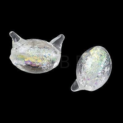 Handmade Foil Lampwork Beads FOIL-Z002-01B-1