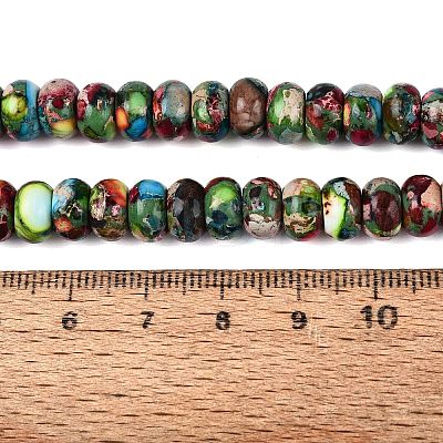 Dyed Synthetic Imperial Jasper Beads Strands G-Q606-99A-01-1
