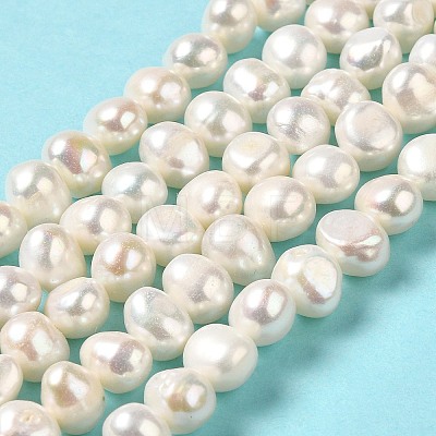 Natural Cultured Freshwater Pearl Beads Strands PEAR-E017-09-1