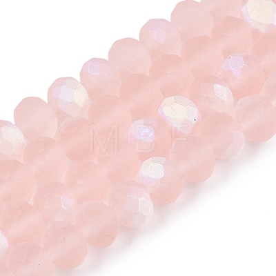 Transparent Glass Beads Strands X-EGLA-A044-T8mm-MB22-1