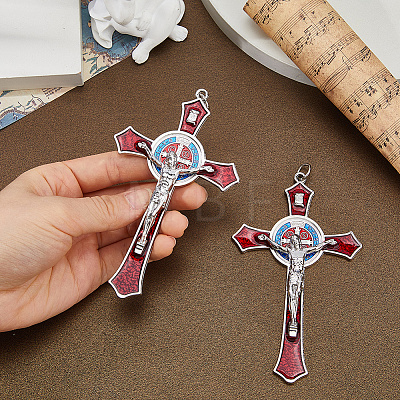 Zinc Alloy Enamel Big Pendants FIND-WH0367-706A-1