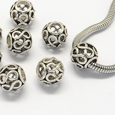 Alloy European Beads X-PALLOY-S079-004AS-1