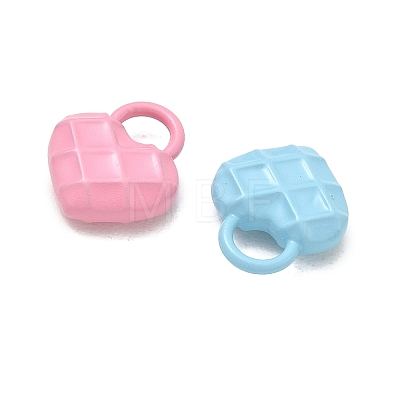 Spray Painted Alloy Charms AL-CBA5B8E-12-1