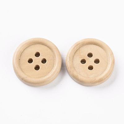 4-Hole Wooden Buttons BUTT-Q032-27-1