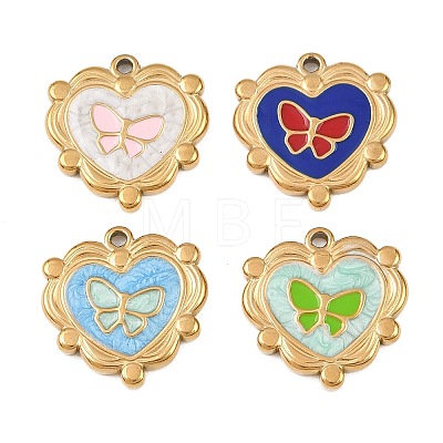 304 Stainless Steel Pendants STAS-C160-06G-1