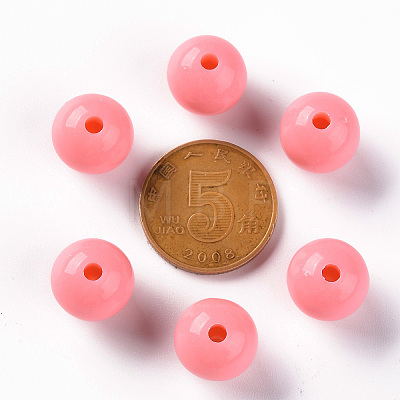 Opaque Acrylic Beads X-MACR-S370-C10mm-A04-1