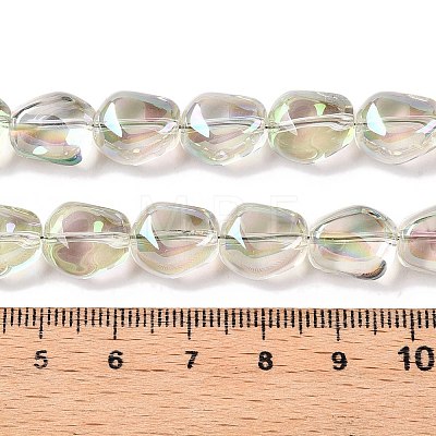 Electroplate Glass Beads Strands EGLA-T021-08D-1