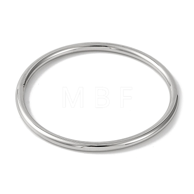 Plain 304 Stainless Steel Bangles for Women BJEW-B104-32A-P-1