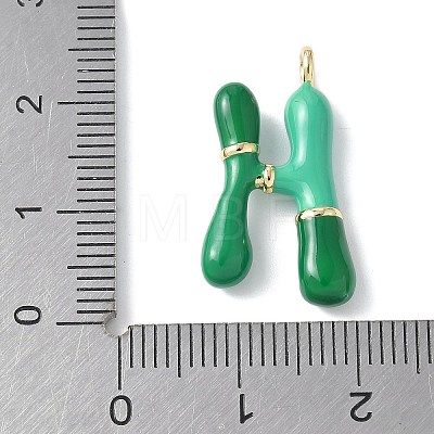 Brass Enamel Pendants KK-E093-03G-H-01-1