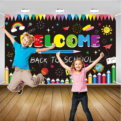 Polyester Hanging Banners Children Birthday AJEW-WH0190-012-1