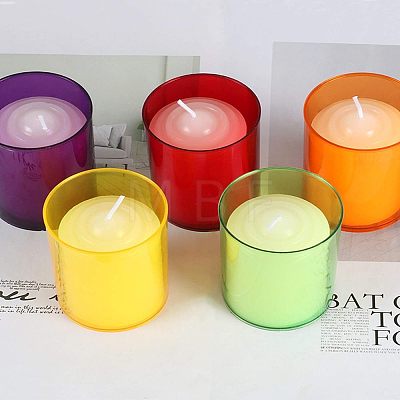 Ahandmaker Plastic Candle Cups AJEW-AM0001-01-1