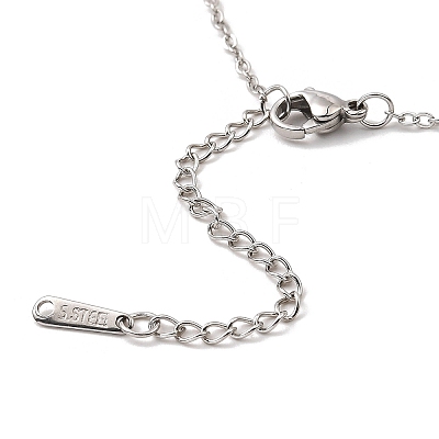 Mother's Day 304 Stainless Steel Ma Ma Link Chains Bracelets BJEW-Q335-01A-P-1