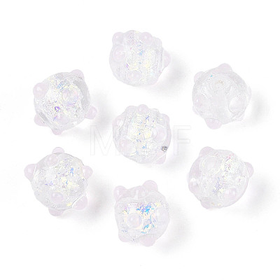 Handmade Foil Lampwork Beads Strands FOIL-T008-02H-1