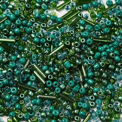 Opaque & Transparent Inside Colours Glass Seed Beads SEED-F004-02F-1